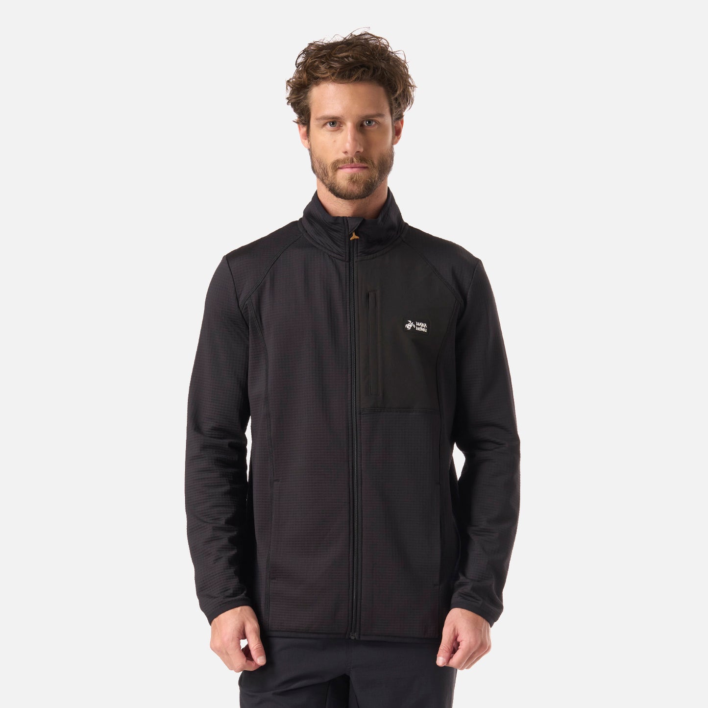 Polerón Hombre Taina Full Zip Negro Haka Honu