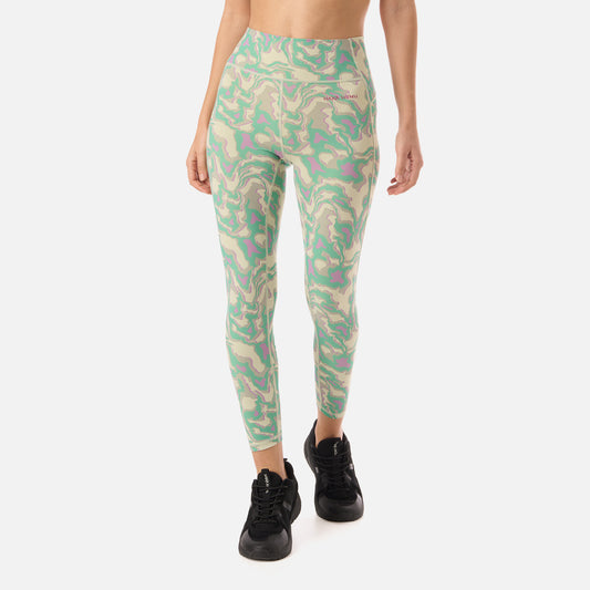 Calza Mujer Coihue Larga Print Menta Haka Honu