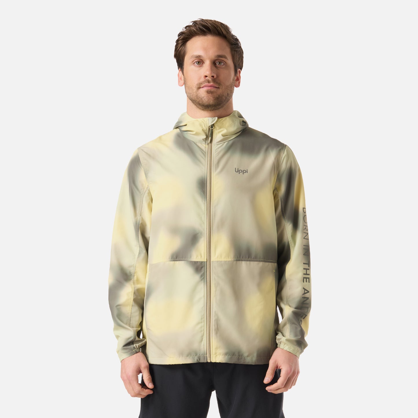 Chaqueta Hombre Nightfall WindBreaker Hoody Jacket Print Verde Lippi