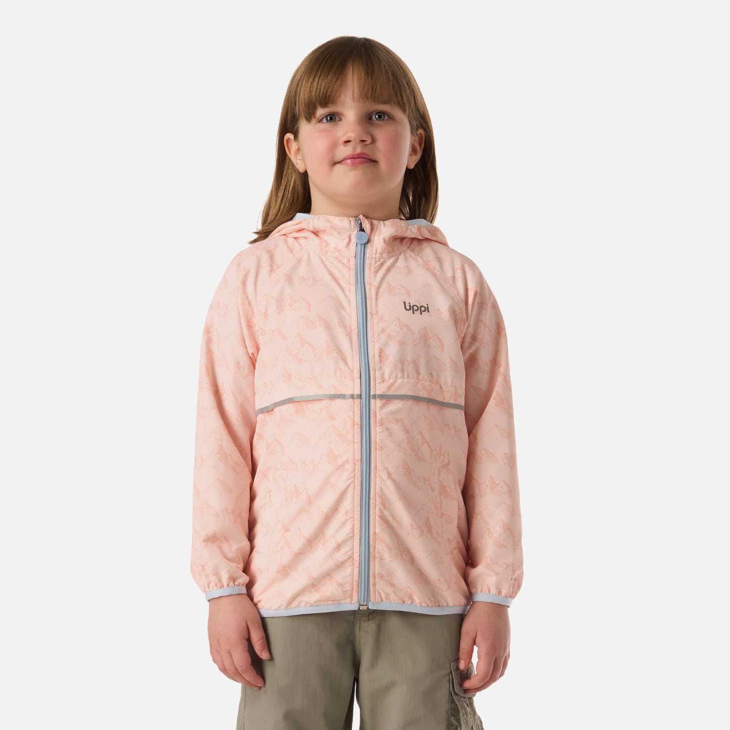 Chaqueta Niña Nightfall Windbreaker Hoody Jacket Print Damasco Lippi