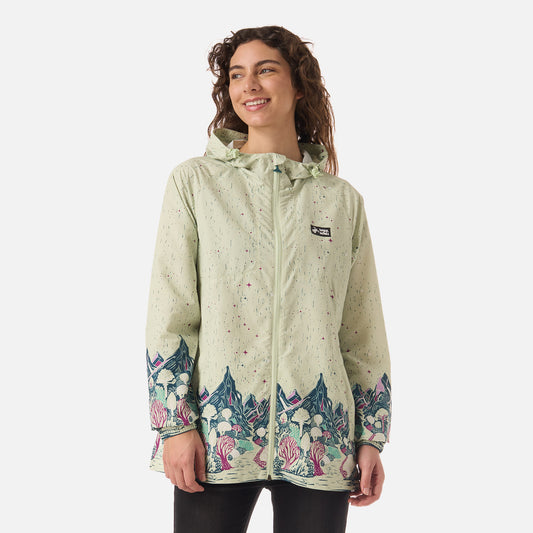 Chaqueta Mujer Aperrao Print Menta Haka Honu