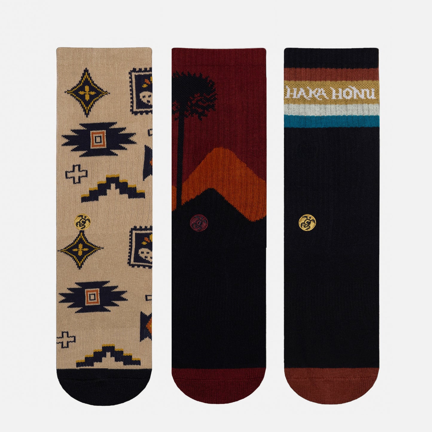 Calcetines Hombre Las Tres Puntas Pack Medio Multicolor Haka Honu