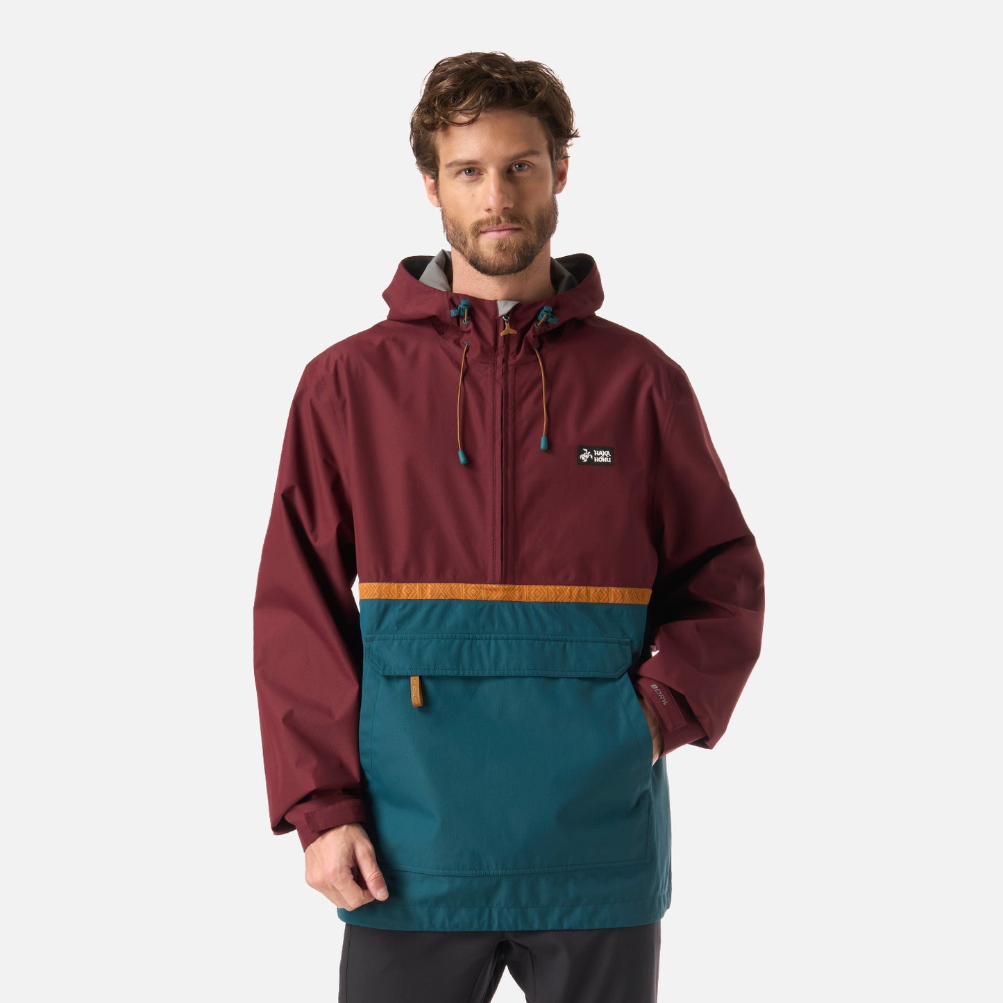 Chaqueta Hombre Viento Norte 14 Zip Burdeo Haka Honu