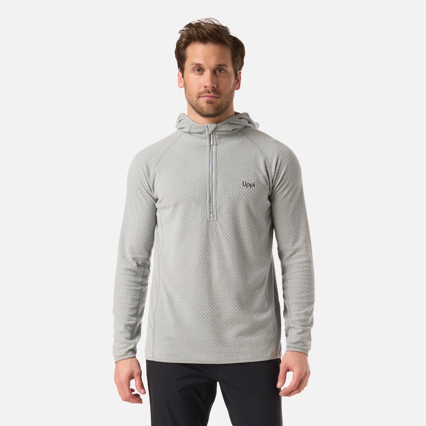 Polerón Hombre Jacaranda Nano-F 1/4 Zip Hoody Gris Lippi