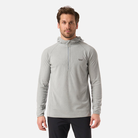 Polerón Hombre Jacaranda Nano-F 1/4 Zip Hoody Gris Lippi