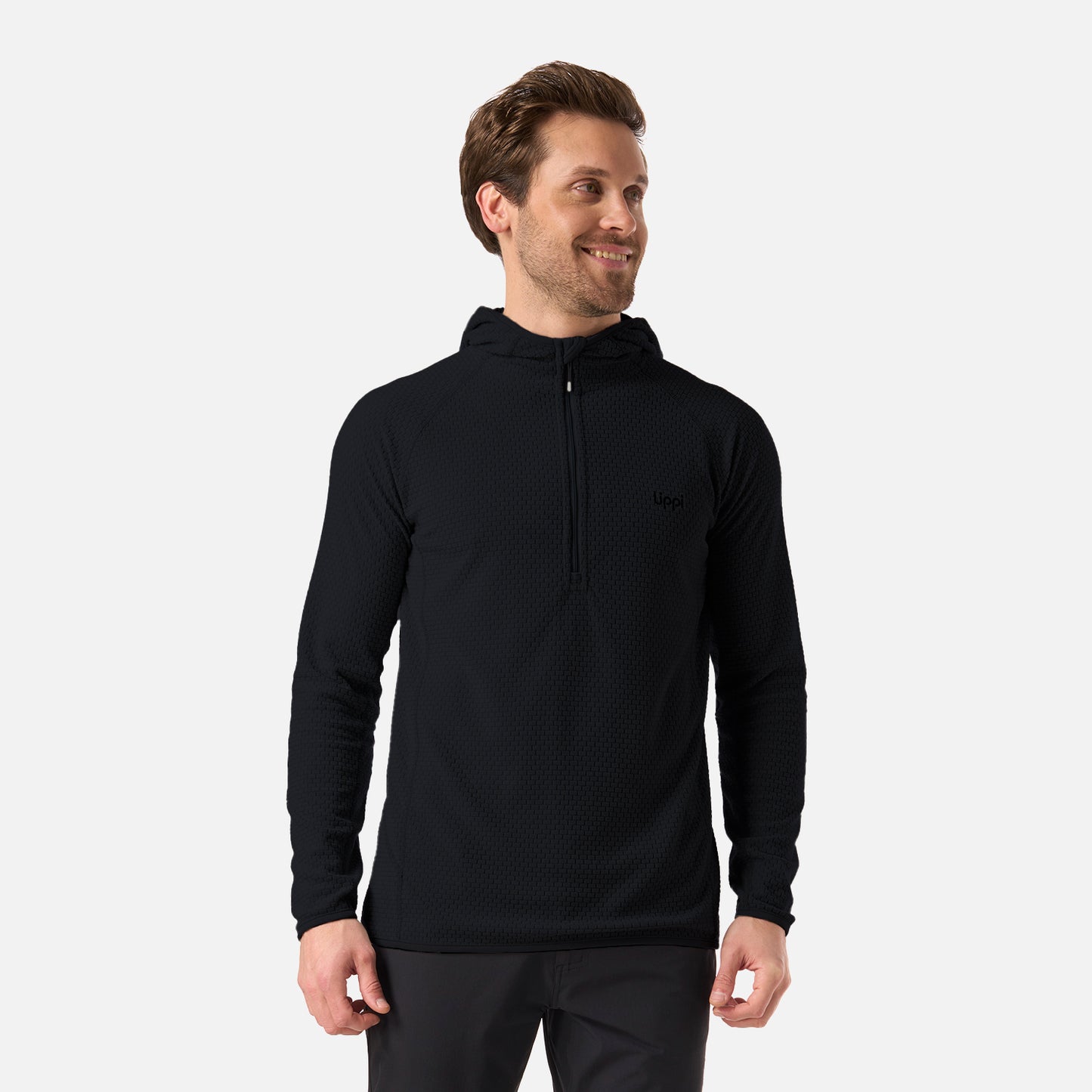 Polerón Hombre Jacaranda Nano-F 1/4 Zip Hoody Negro Lippi