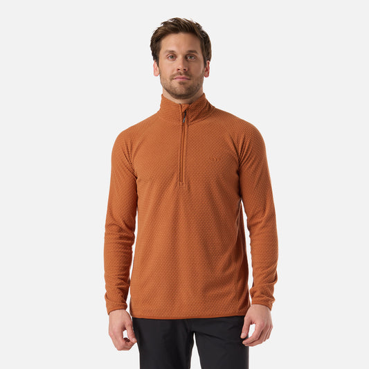 Polerón Hombre Jacaranda Nano-F 1/4 Zip Terracota Lippi