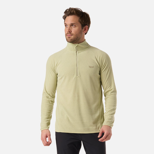 Polerón Hombre Jacaranda Nano-F 1/4 Zip Verde Manzana Lippi