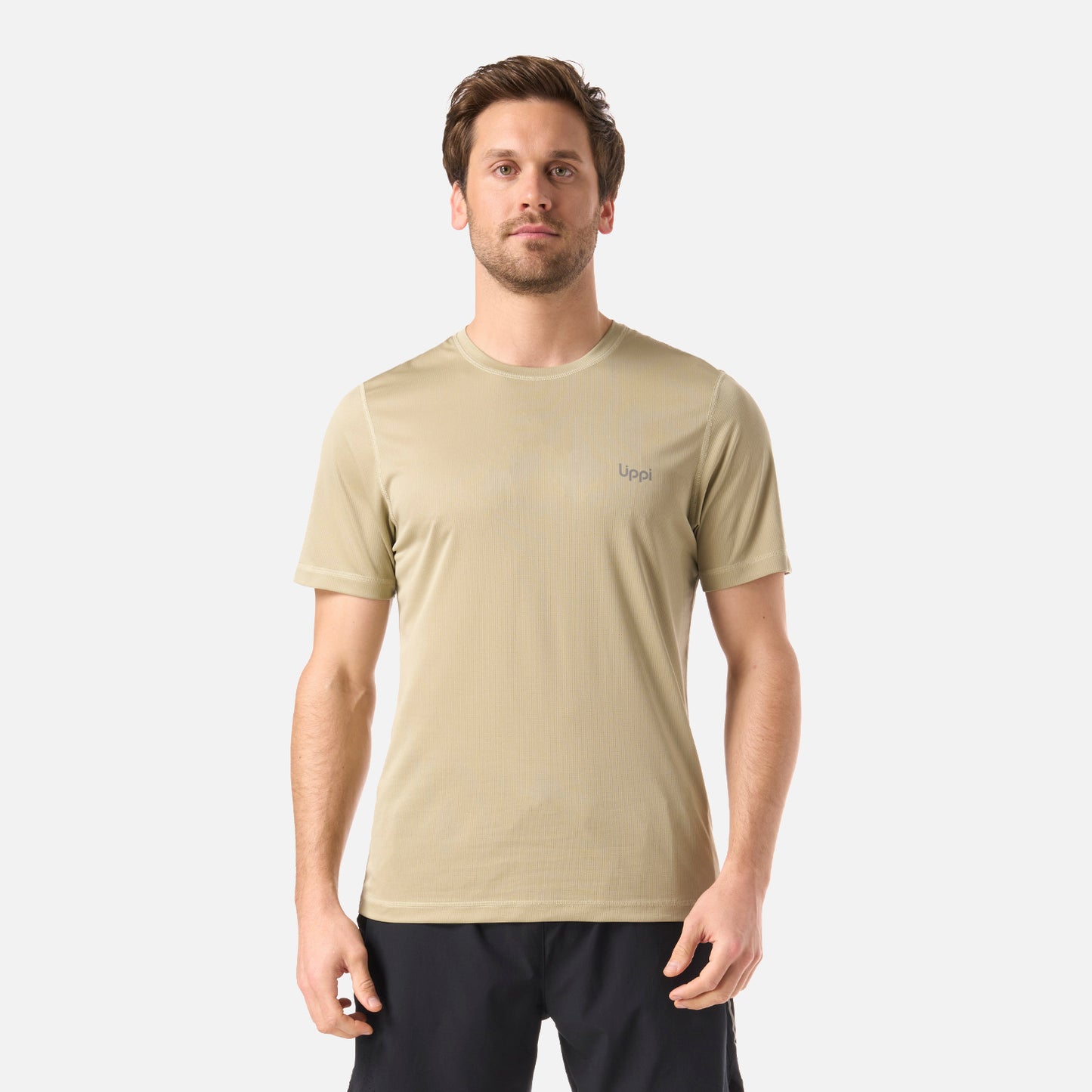 Polera Hombre Core Q-Dry T-Shirt Verde Oliva Lippi