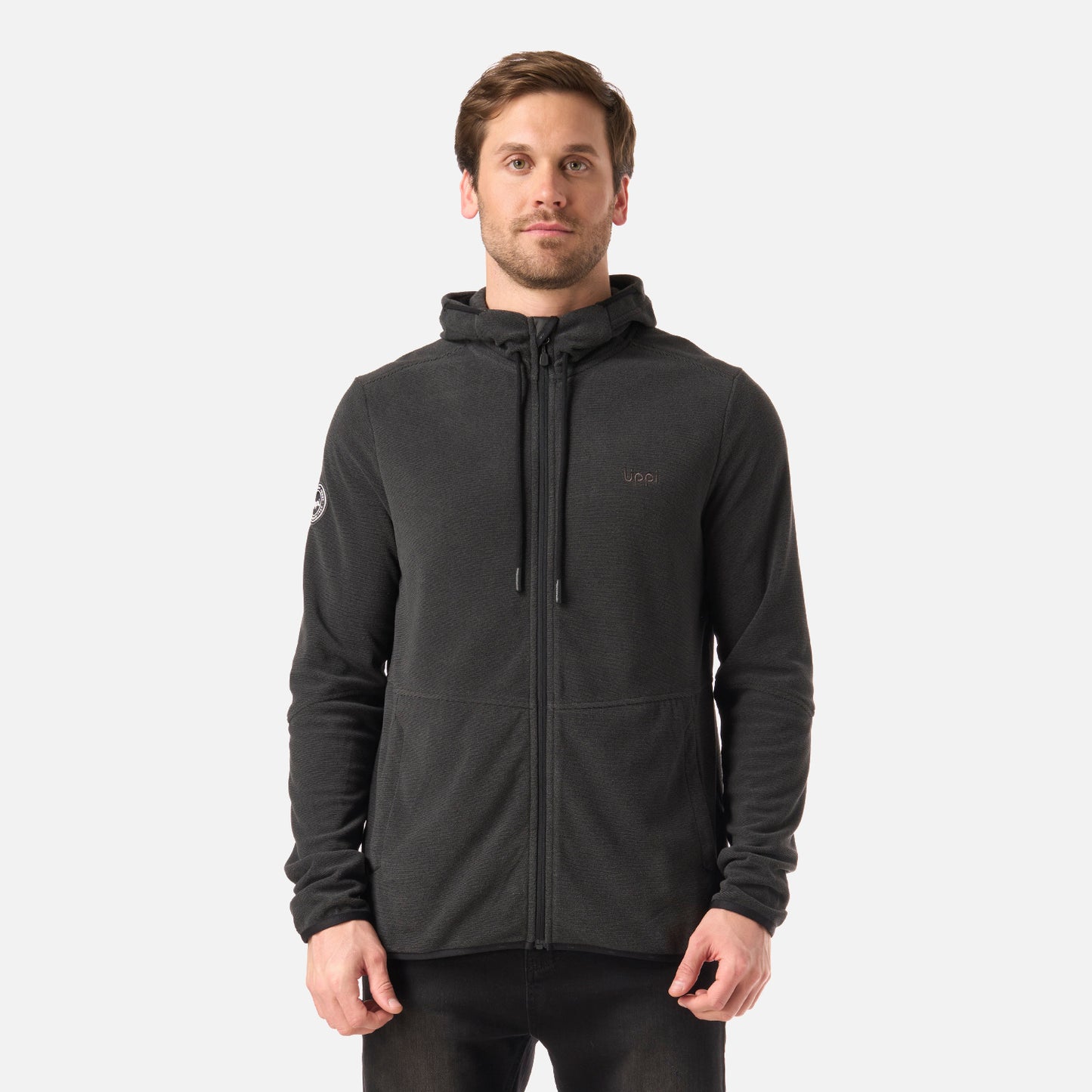 Polar Hombre Stripes Nano-F Full Zip Hoody Negro Lippi