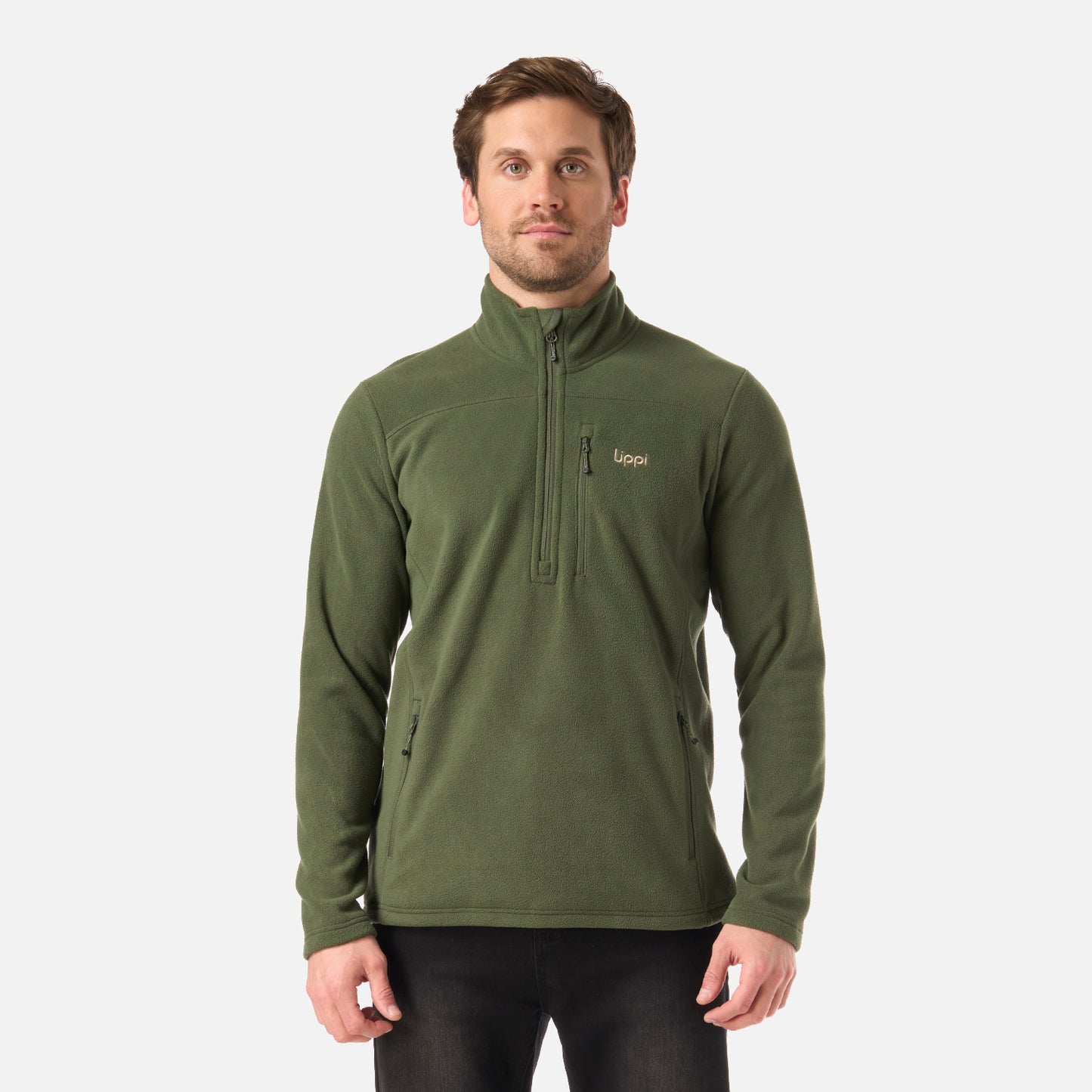 Polar Hombre Paicavi Therm-Pro 1/4 Zip Jacket Verde Musgo Lippi