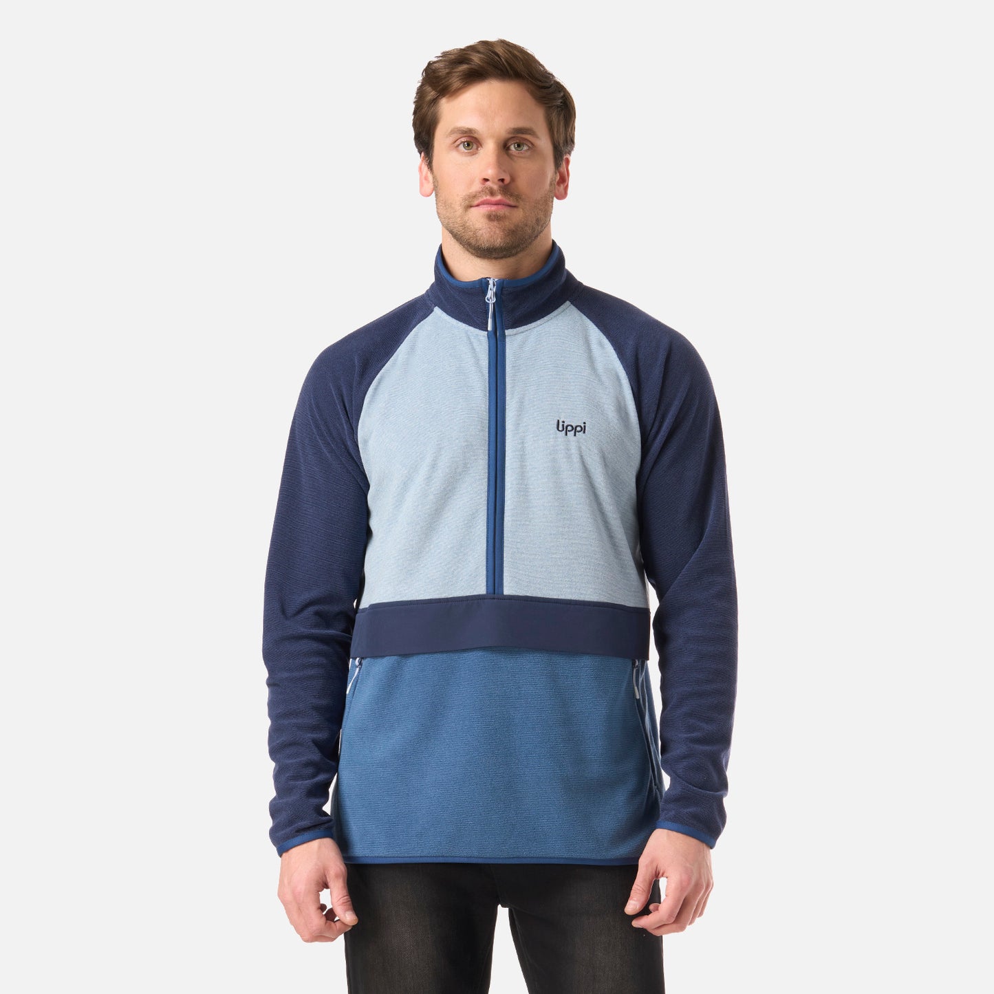 Polar Hombre Fireplace 1/4 Zip Sweatshirt Azul Oscuro Lippi