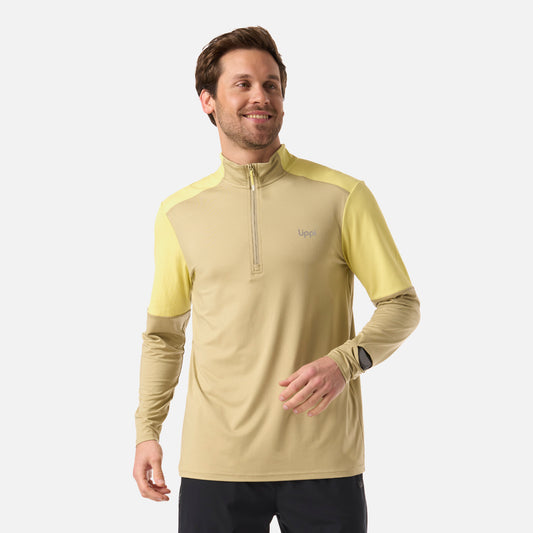 Polerón Hombre Puerto Trucco 1/4 Zip Verde Lippi