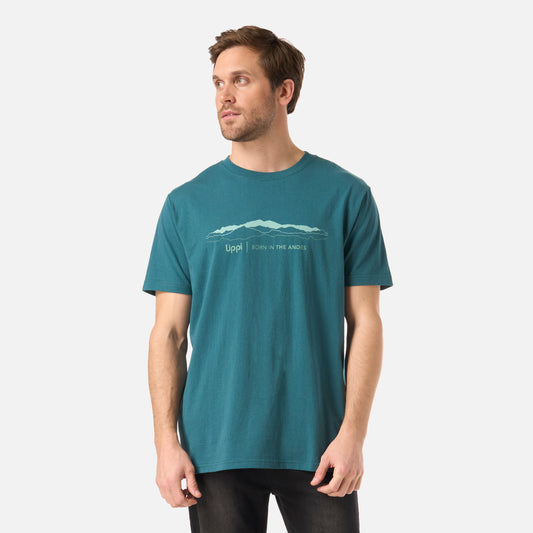 Polera Hombre Logo Lippi Front Print T-Shirt Petroleo Oscuro Lippi