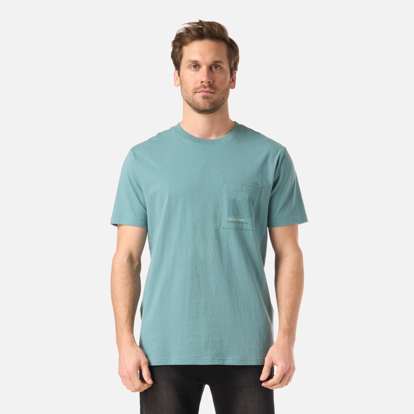 Polera Hombre Ulmo Pocket T-Shirt Turquesa Lippi