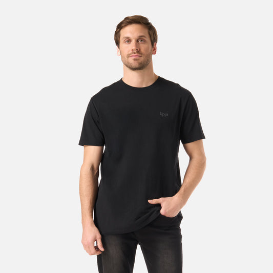 Polera Hombre Logo Lippi Back Print T-Shirt Negro Lippi