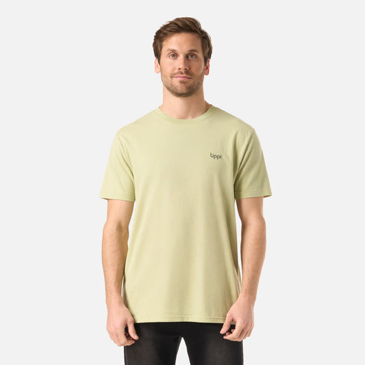 Polera Hombre Logo Lippi Back Print T-Shirt Verde Manzana Lippi