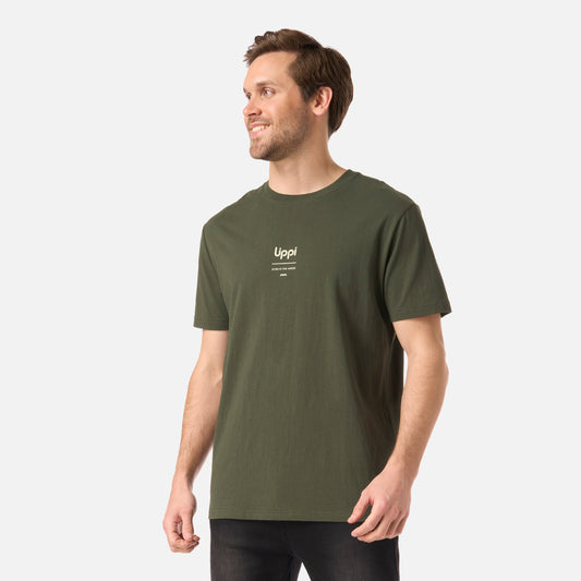Polera Hombre Adventure Page T-Shirt Verde Musgo Lippi