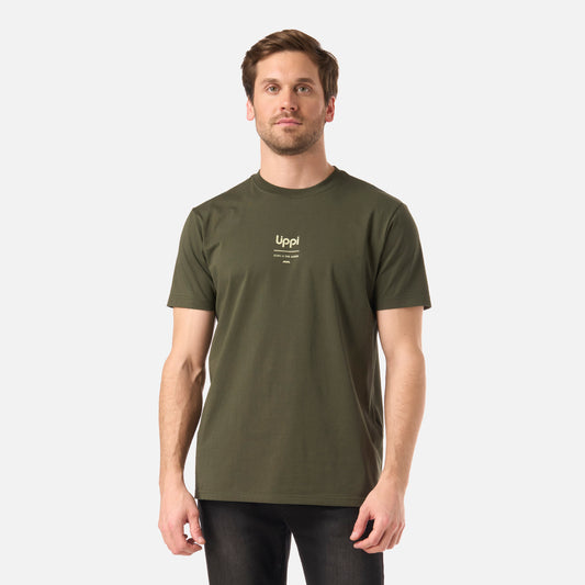 Polera Hombre Ulmo Mid Point Sorona T-Shirt Verde Musgo Lippi