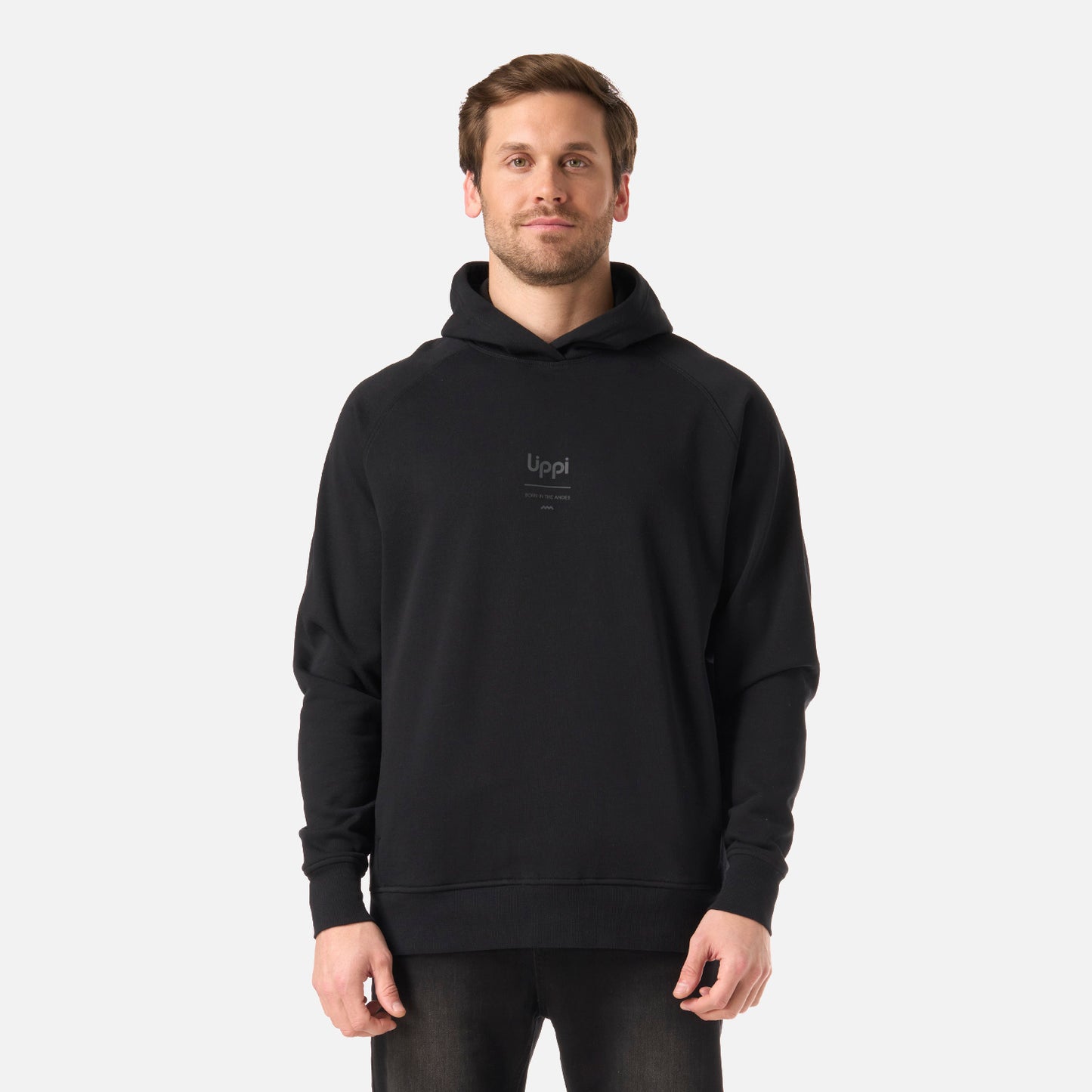 Polerón Hombre Ulmo Light Hoody Sweatshirt Negro Lippi