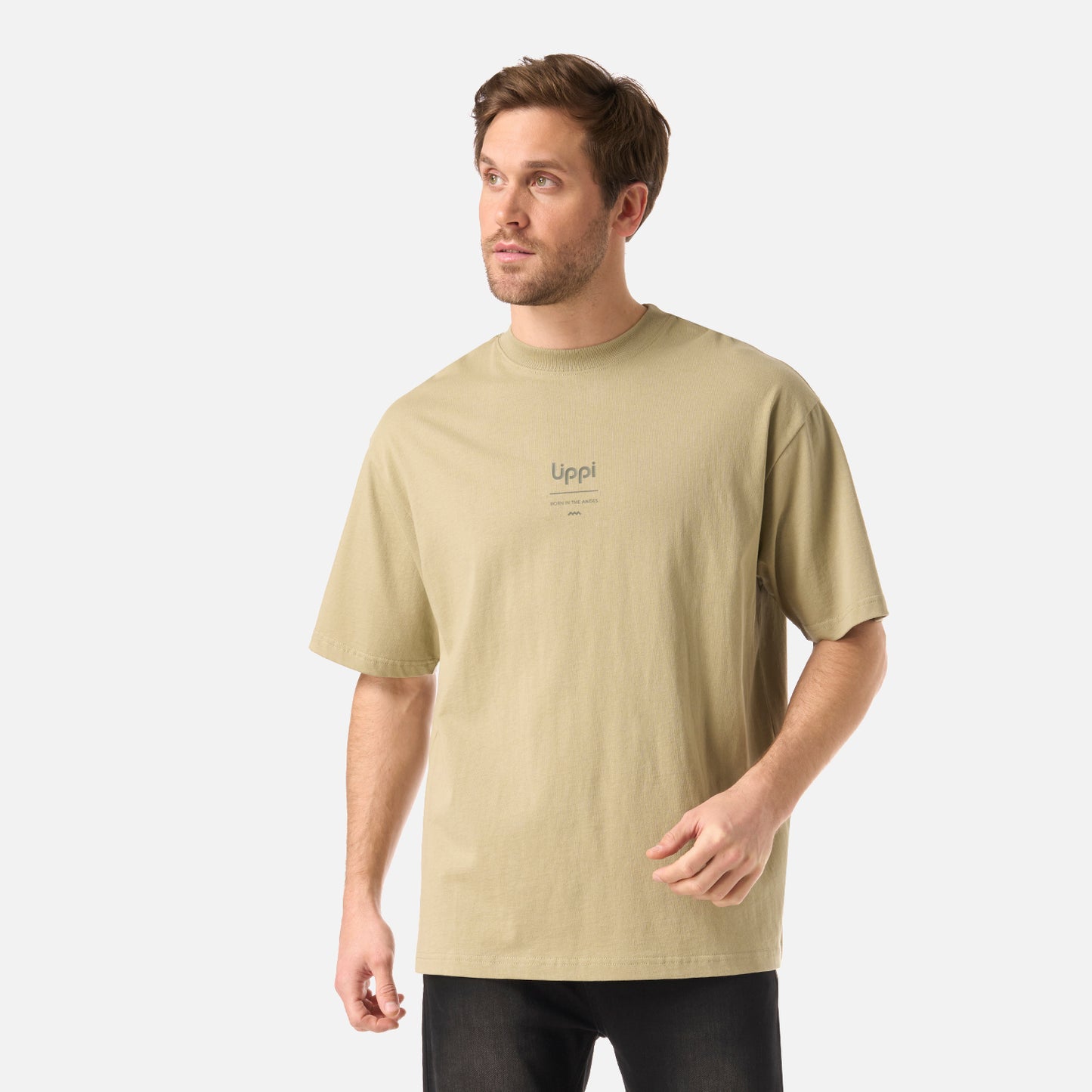 Polera Hombre Endura Cotton T-Shirt Verde Oliva Lippi