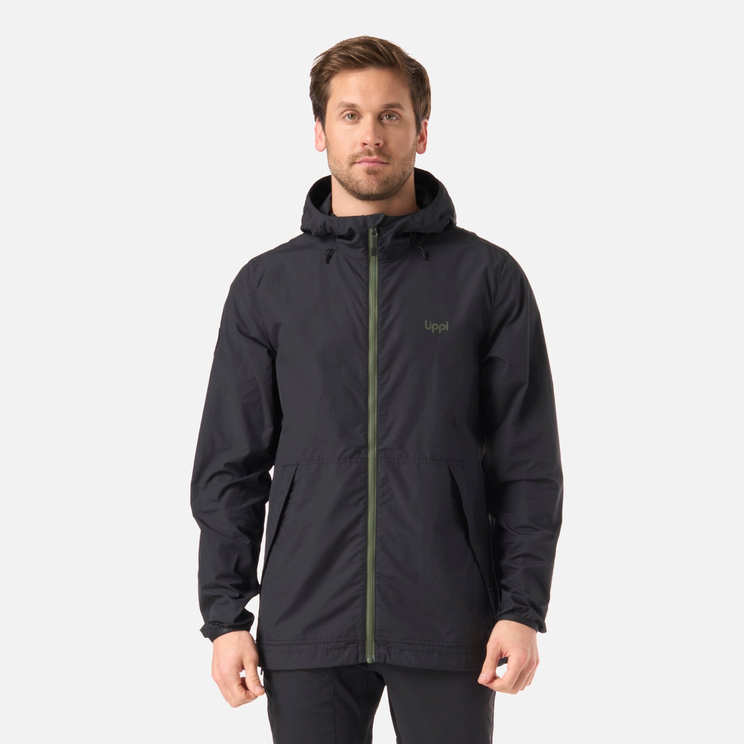 Chaqueta Hombre WindLand WindBreaker Hoody Jacket Negro Lippi