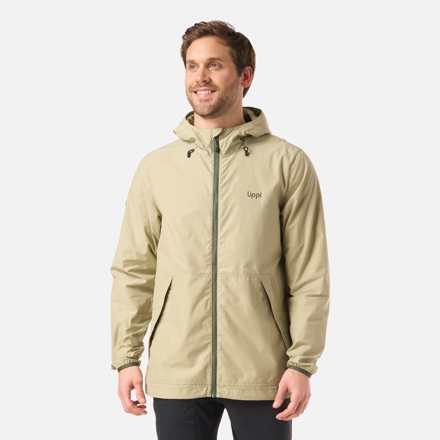 Chaqueta Hombre WindLand WindBreaker Hoody Jacket Verde Oliva Lippi