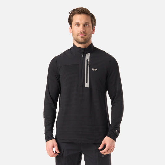 Polerón Hombre Karova Nano-F 1/4 Zip Negro Lippi