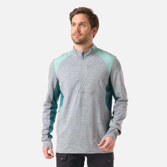 Polerón Hombre Egger 1/4 Zip Gris Lippi