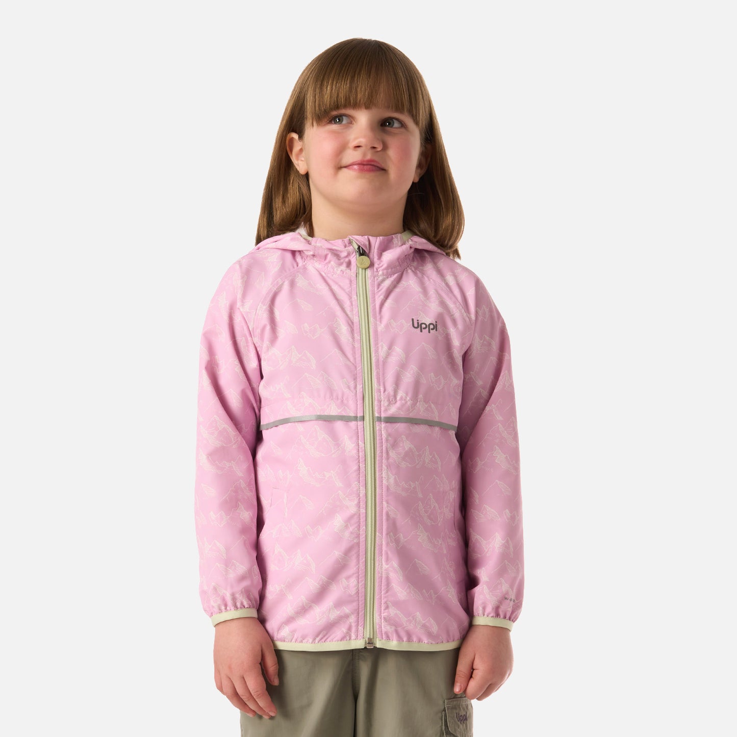 Chaqueta Niña Nightfall Windbreaker Hoody Jacket Print Rosa Lippi