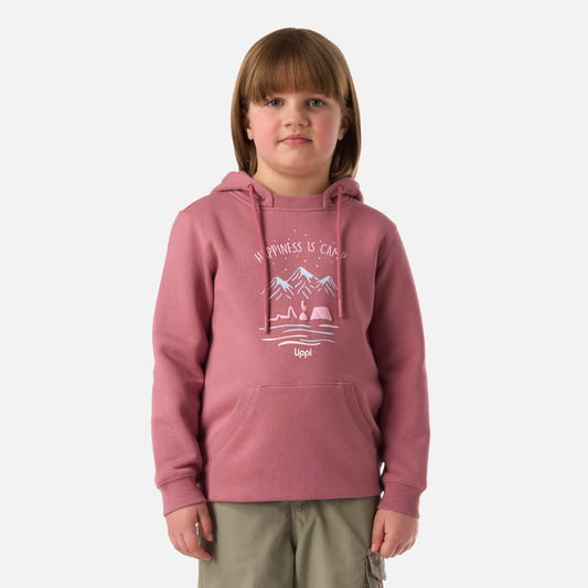 Polerón Niña Insigne Hoody Sweatshirt Rosa Oscuro Lippi