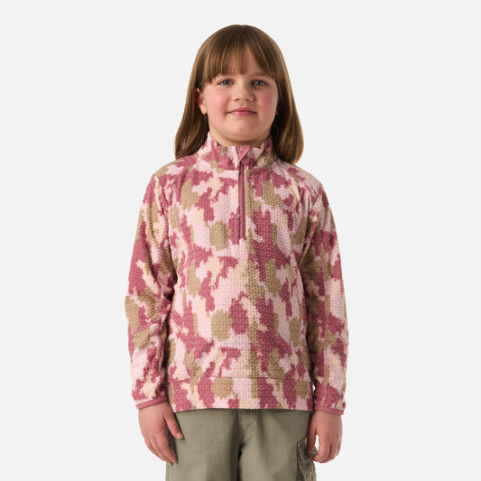 Polerón Niña Saltamontes Nano-F 1/4 Zip Print Damasco Lippi