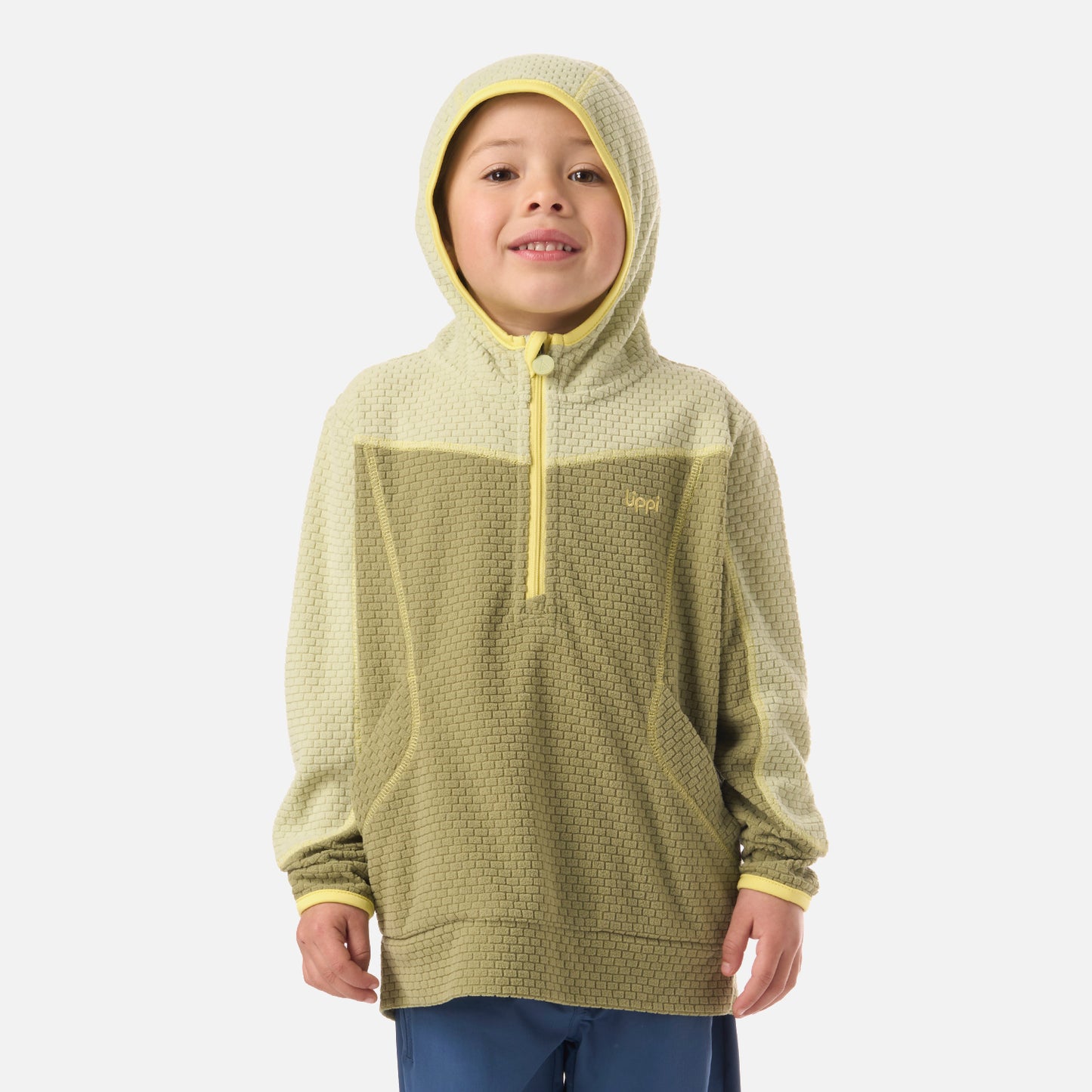Polerón Niño Saltamontes Nano-F 1/4 Zip Hoody Verde Lippi