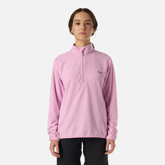 Polerón Teen Girl Mild Nano-F 1/4 Zip Rosa Lippi
