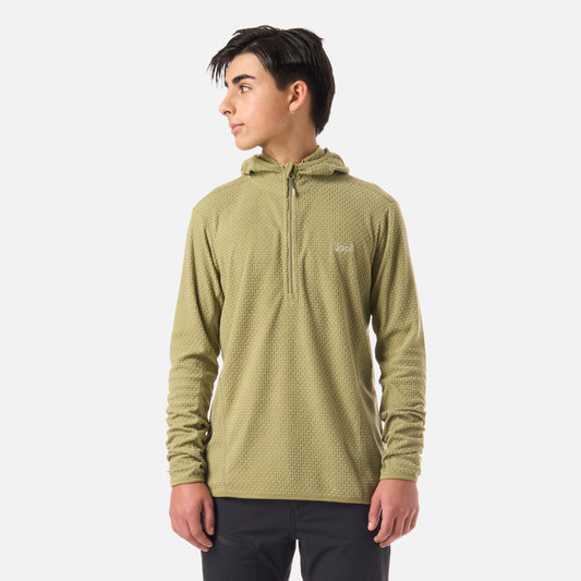 Polerón Teen Boy Mild Nano-F 1/4 Zip Hoody Verde Lippi
