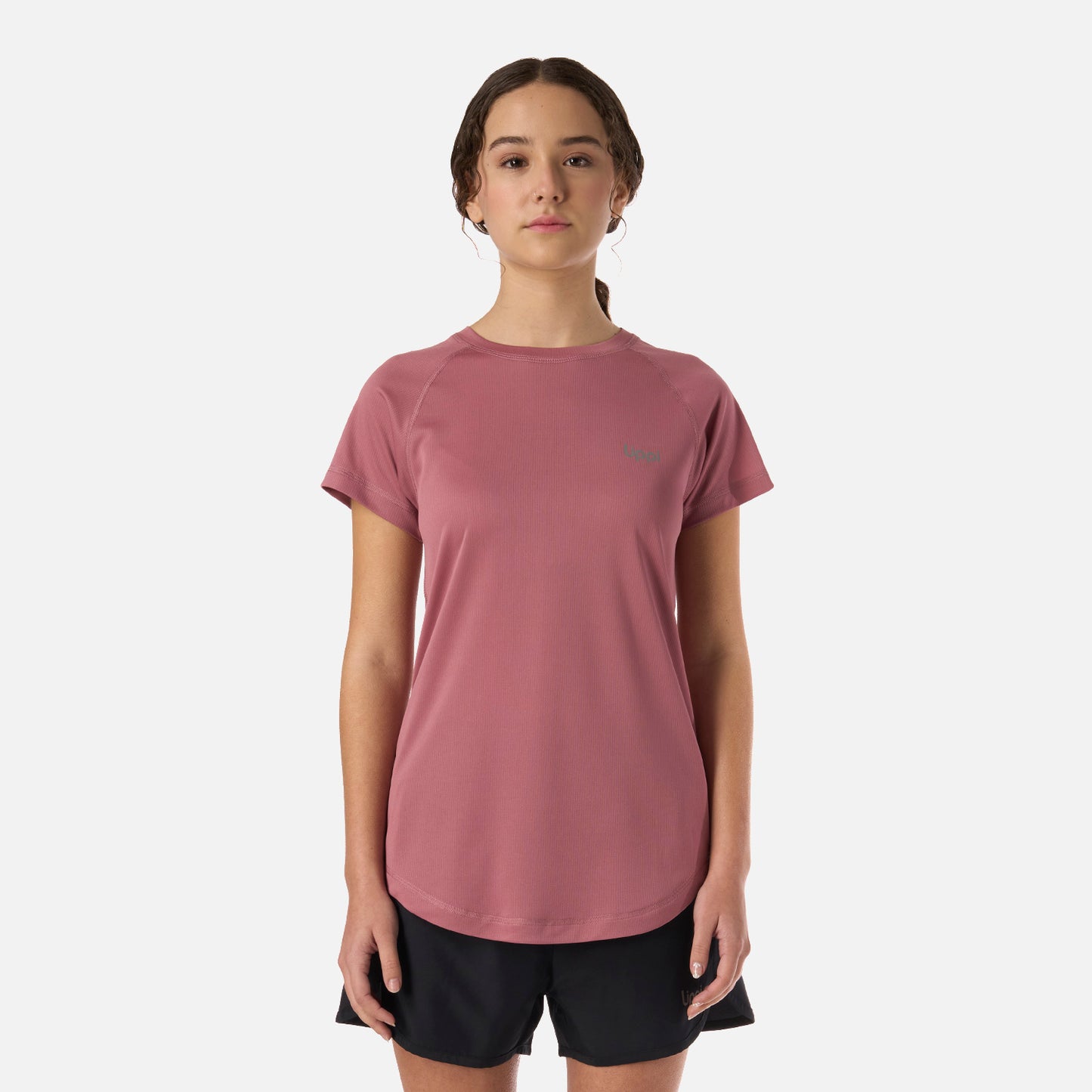 Polera Teen Girl Core Q-Dry T-Shirt Rosa Oscuro Lippi