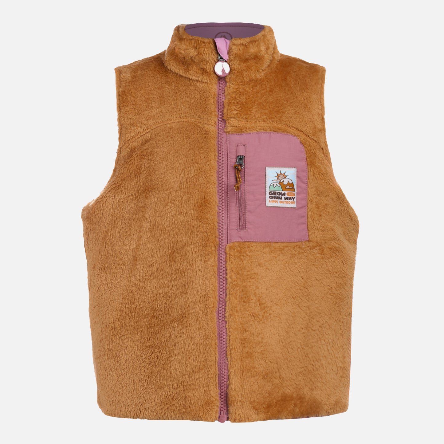 Polar Niña Campfire 2-Faces Jacket Rosa Oscuro Lippi