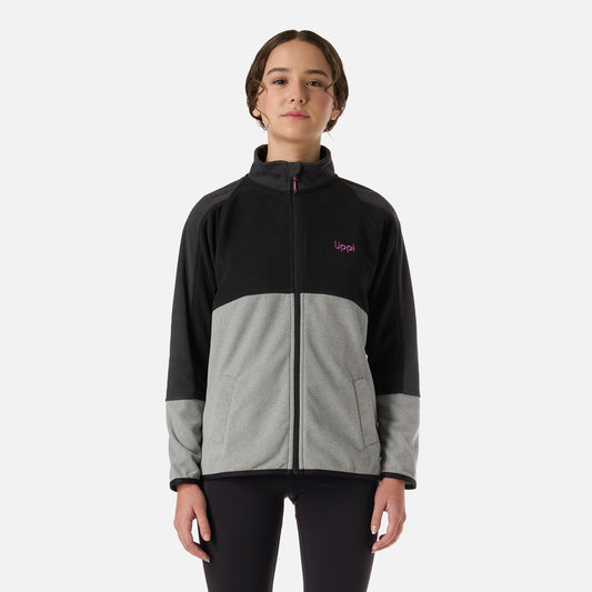 Polar Teen Girl Fireplace Full Zip Sweatshirt Negro Lippi