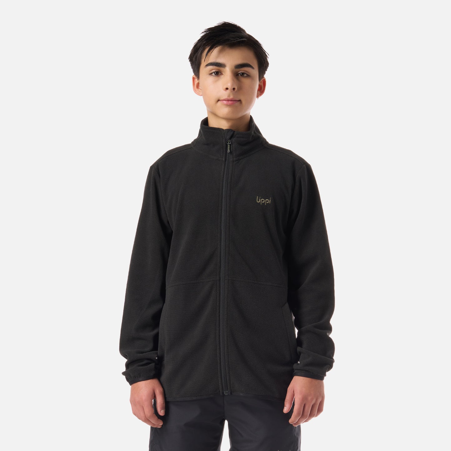 Polar Teen Boy Stripes Nano-F Full Zip Negro Lippi