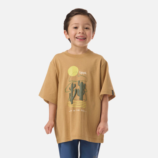 Polera Niño Desert Oversize T-Shirt Camel Lippi