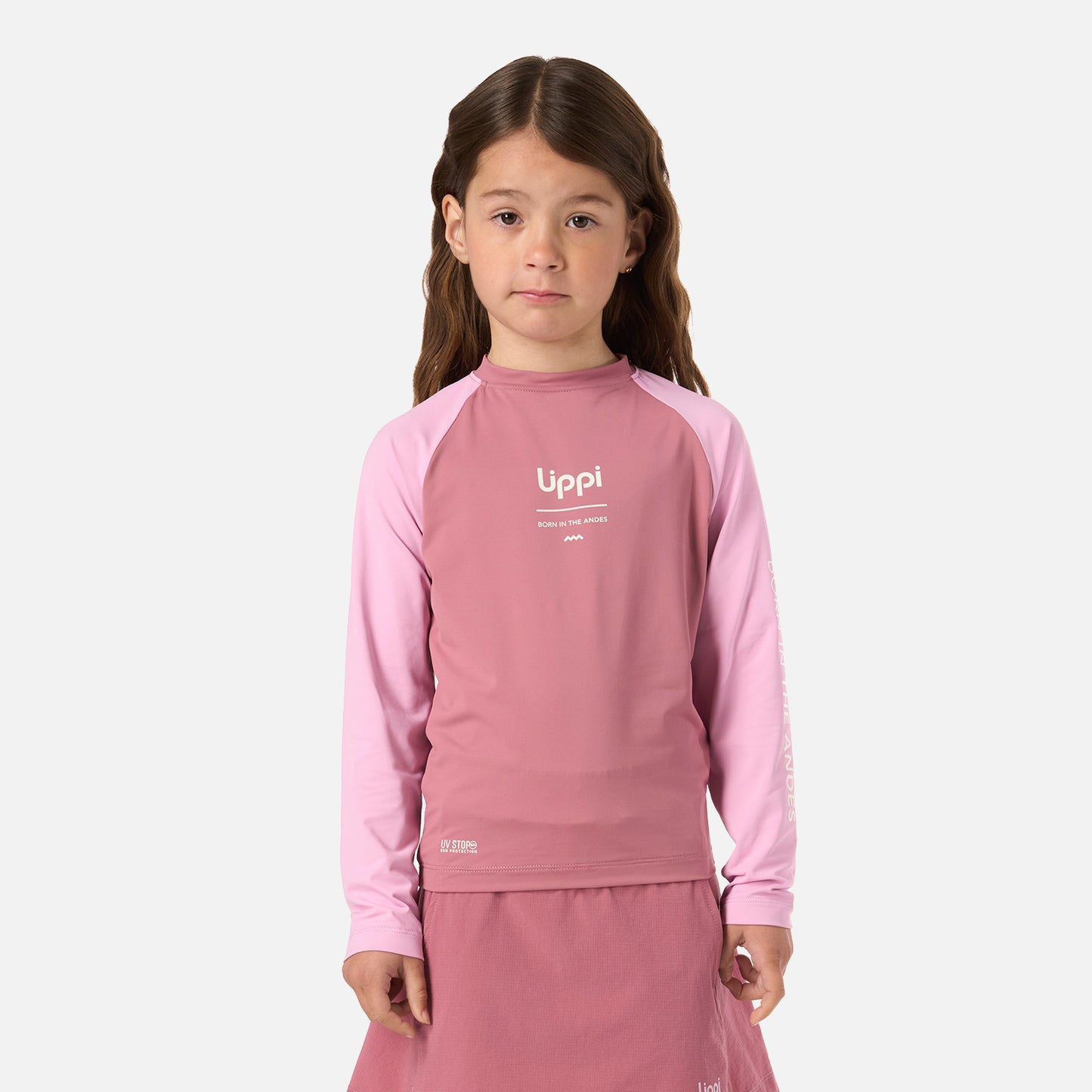 Polera Niña Sun Pro T-Shirt Rosa Oscuro Lippi