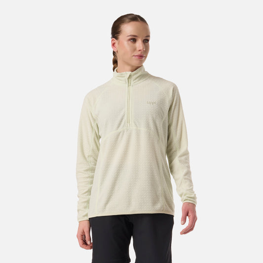 Polerón Mujer Jacaranda Nano-F 1/4 Zip Verde Claro Lippi