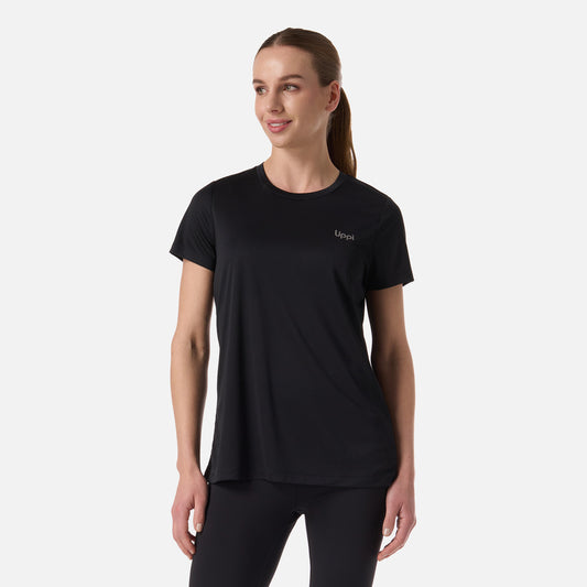 Polera Mujer Core Q-Dry T-Shirt Negro Lippi