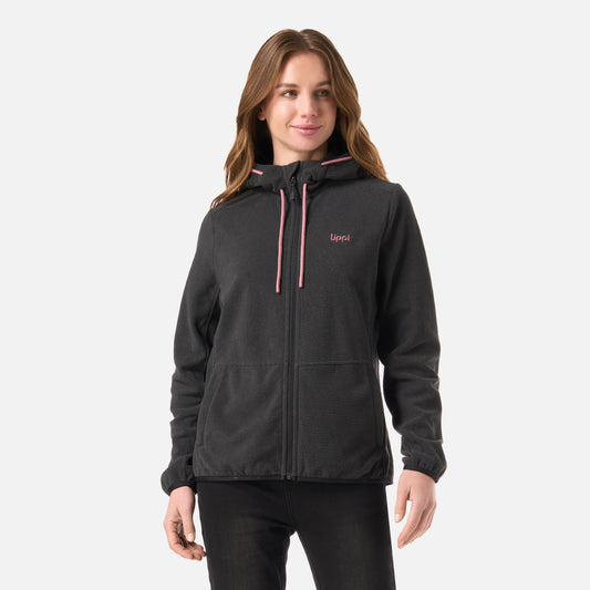 Polar Mujer Stripes Nano-F Full Zip Hoody Negro Lippi