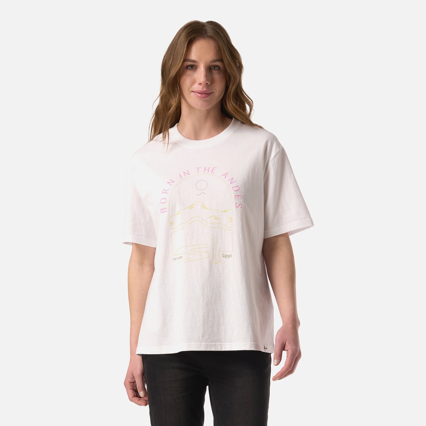 Polera Mujer Logo Lippi T-shirt Blanco Lippi