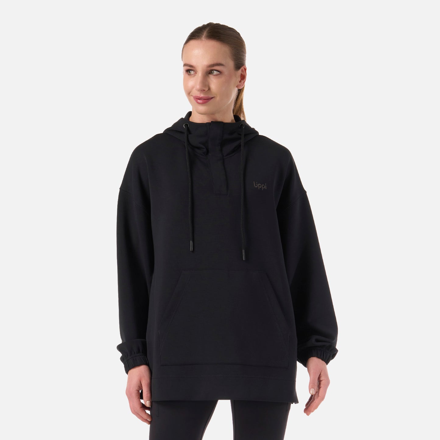 Polerón Mujer CityScape Hoody Sweatshirt Negro Lippi