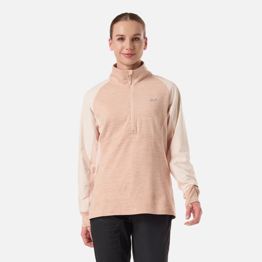 Polerón Mujer Egger 1/4 Zip Damasco Lippi