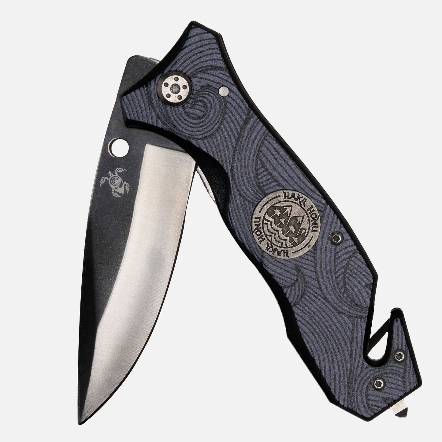 Cuchillo, Unisex Navaja Negro Haka Honu