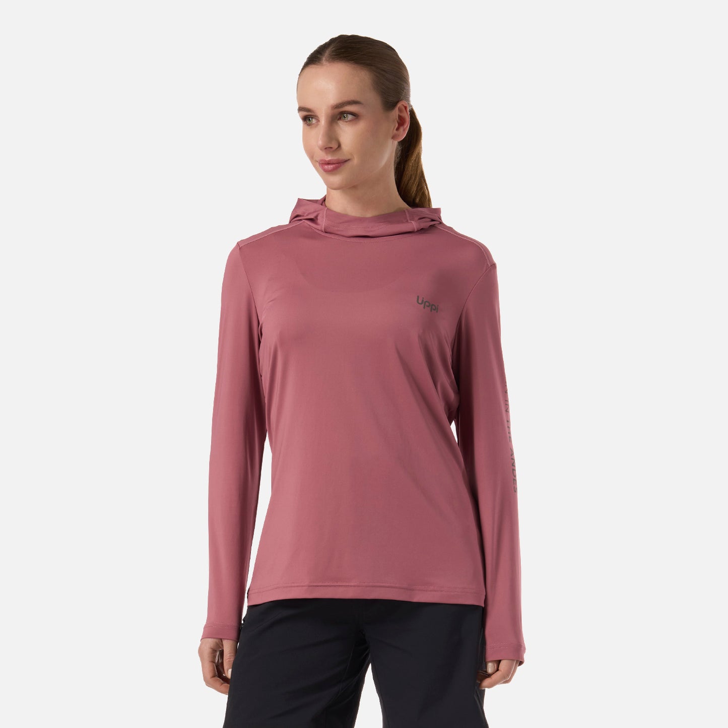 Polera Mujer Sun Protection T-Shirt Rosa Oscuro Lippi