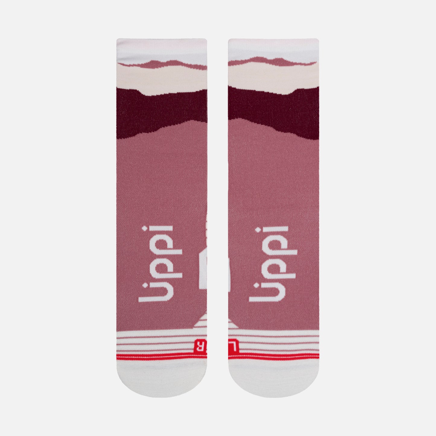 Calcetines Mujer Andes Run Socks Mid Rosa Oscuro Lippi